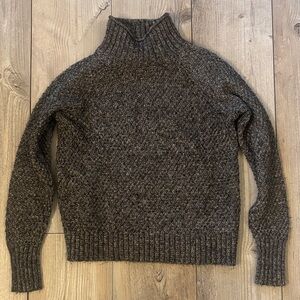 Women’s Medium CHAPS Cozy Gray MockNeck Turtleneck Sweater